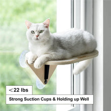 Load image into Gallery viewer, Mewoofun Cat Window Perch Hammock with Climbing Steps and Scratching Post Wooden Window Mounted Cat Bed for Indoor Cats