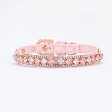 Load image into Gallery viewer, Fashion Cat Collar with Rhinestones Pet Pearl Necklace for Cats Puppy Rabbit Kitten Accessories Adjustable Collars Pets Supplies