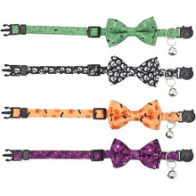 Load image into Gallery viewer, Pet Breakaway Cat Collar Halloween Adjustable Tie Bow Cute Puppy Kitten Collars Rabbit Accessories Pet Pet Products