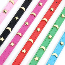 Load image into Gallery viewer, Cute Cat Collar Soft Leather Pet Collars For Small Dog Kitten Puppy Necklace Cat Accessories Star Moon Rivets Decoration XS-M