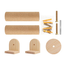 Load image into Gallery viewer, Wall Mounted Cat Scratching Post Wall Furniture Wood Kitten Scratcher Tree for Large Cats Thicker Columns for Multi-Functions
