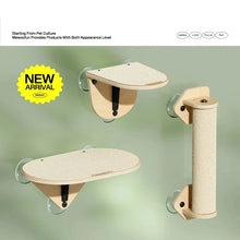 Load image into Gallery viewer, Mewoofun Air Cat Climbing Frame Cat Window Jumping Climbing Platform Glass Suction Cup Wall Shelf Cat Scratching Post Set
