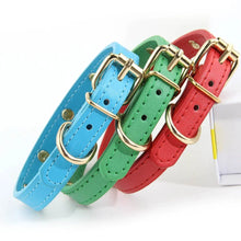 Load image into Gallery viewer, Cute Cat Collar Soft Leather Pet Collars For Small Dog Kitten Puppy Necklace Cat Accessories  Star Moon Rivets Decoration XS-M

