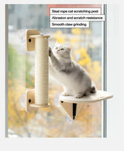 Load image into Gallery viewer, Mewoofun Air Cat Climbing Frame Cat Window Jumping Climbing Platform Glass Suction Cup Wall Shelf Cat Scratching Post Set
