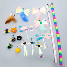 Load image into Gallery viewer, Cat Teaser Wand Toy Replacement Head Caterpillar Mouse Feather Freely Change Accessories DIY Cat Stick Funny Kitten Supplies
