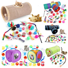 Load image into Gallery viewer, Funny Cat Tent Mouse Supplies Simulation Fish Kitten Accessories Cat Toys interactive Balls Foldable Kitten Play Tunnel Chat
