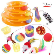 Load image into Gallery viewer, Funny Cat Tent Mouse Supplies Simulation Fish Kitten Accessories Cat Toys interactive Balls Foldable Kitten Play Tunnel Chat
