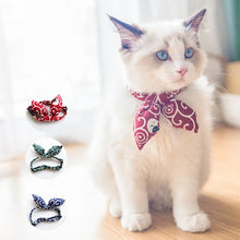 Load image into Gallery viewer, Cat Collar Bow Bowtie Cat Collar for Cats and Small Dogs Accessories Cat-Collar Kitten Pet Products Chihuahua Bow Tie Necklace
