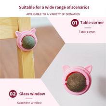 Load image into Gallery viewer, Cat Toys Catnip Wall Ball Clean Mouth Promote Digestion Kitten Candy Licking Snacks Pet Mint Ball Toys for Cats Cat Accessories
