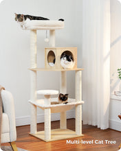 Load image into Gallery viewer, Multi-Level Cat Tree Tower with Condo Scratching Post for Cat Furniture House Cat Scratcher Cat Supplies Cat Toy
